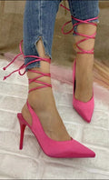 Tacco Fucsia con incrocio