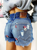Short Levi’s Vintage stampa topolina con strappi