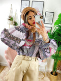 Camicia etnica sfumature Rosa