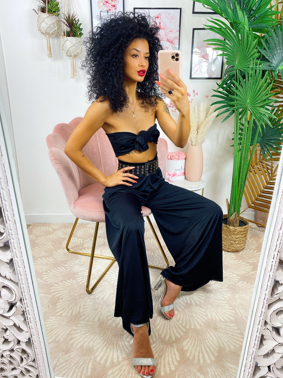 Completo Pantalone e Top con fiocco