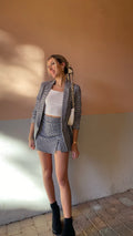 Completo vichy giacca e gonna