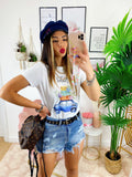 T-shirt con stampa Travel