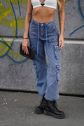Jeans cargo con tasche