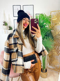 Giacca a quadri Camel Black
