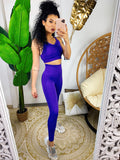 Set tuta sportiva colours viola