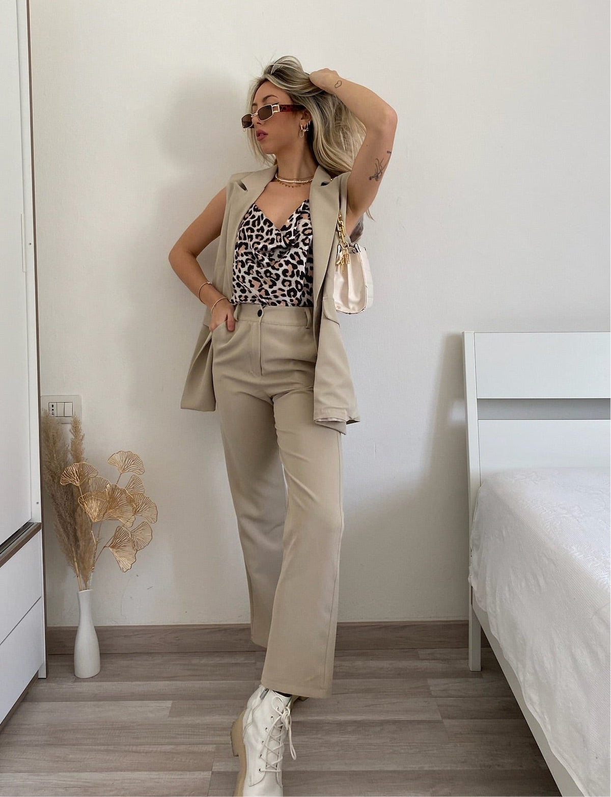 Canotta animalier con punto luce