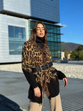 Cardigan animalier