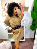 Abito in maglia Camel smanicato