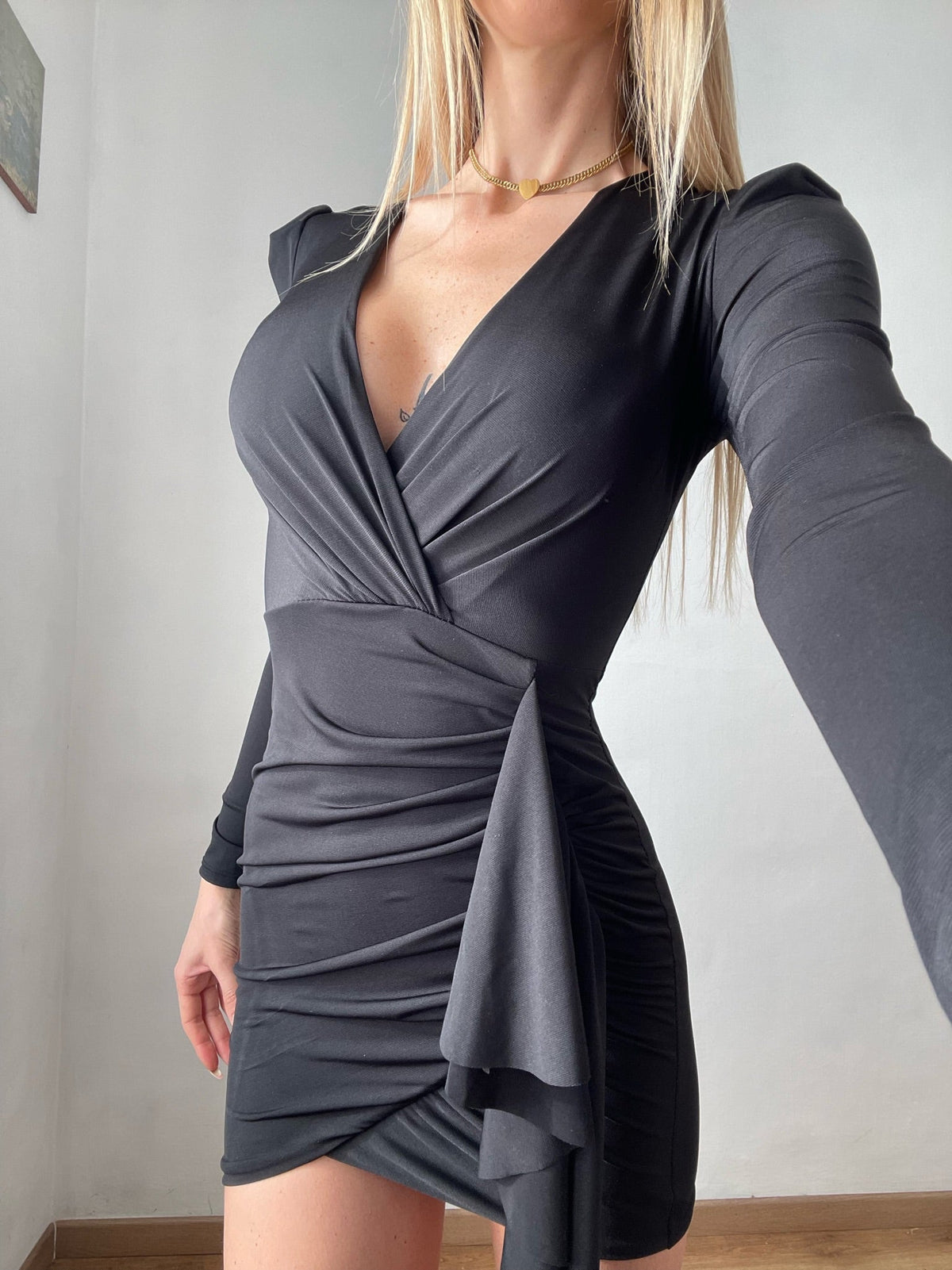 Abito con fusciacca nero