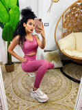 Set tuta sportiva colours rosa