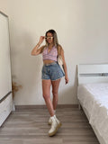 Short a farfalla con gemme