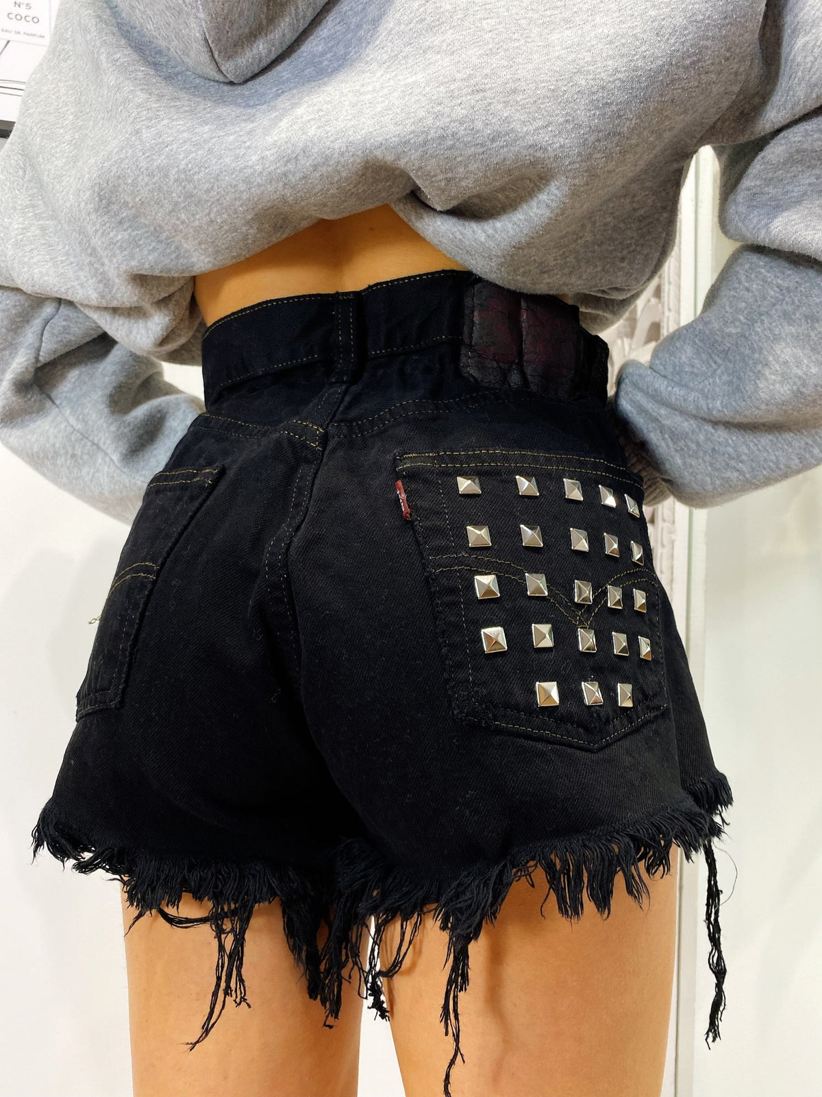 Short Levi’s Vintage con Borchie Nero