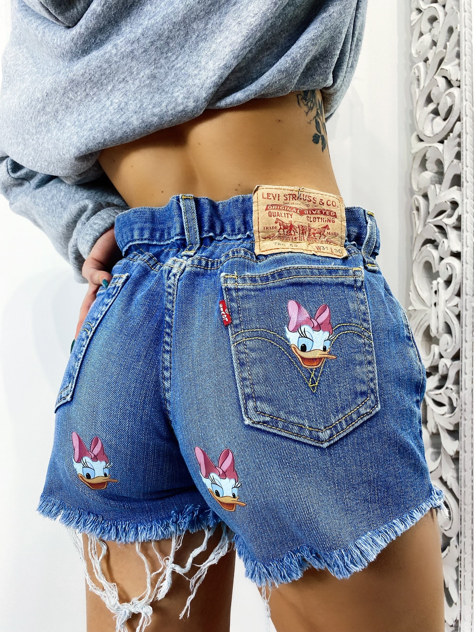Short Levi’s Vintage con stampa Paperina bagno medio