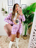 Completo giacca e Short pied de poule Lilla