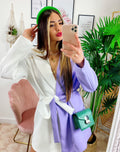 Abito Blazer lilla/Bianco