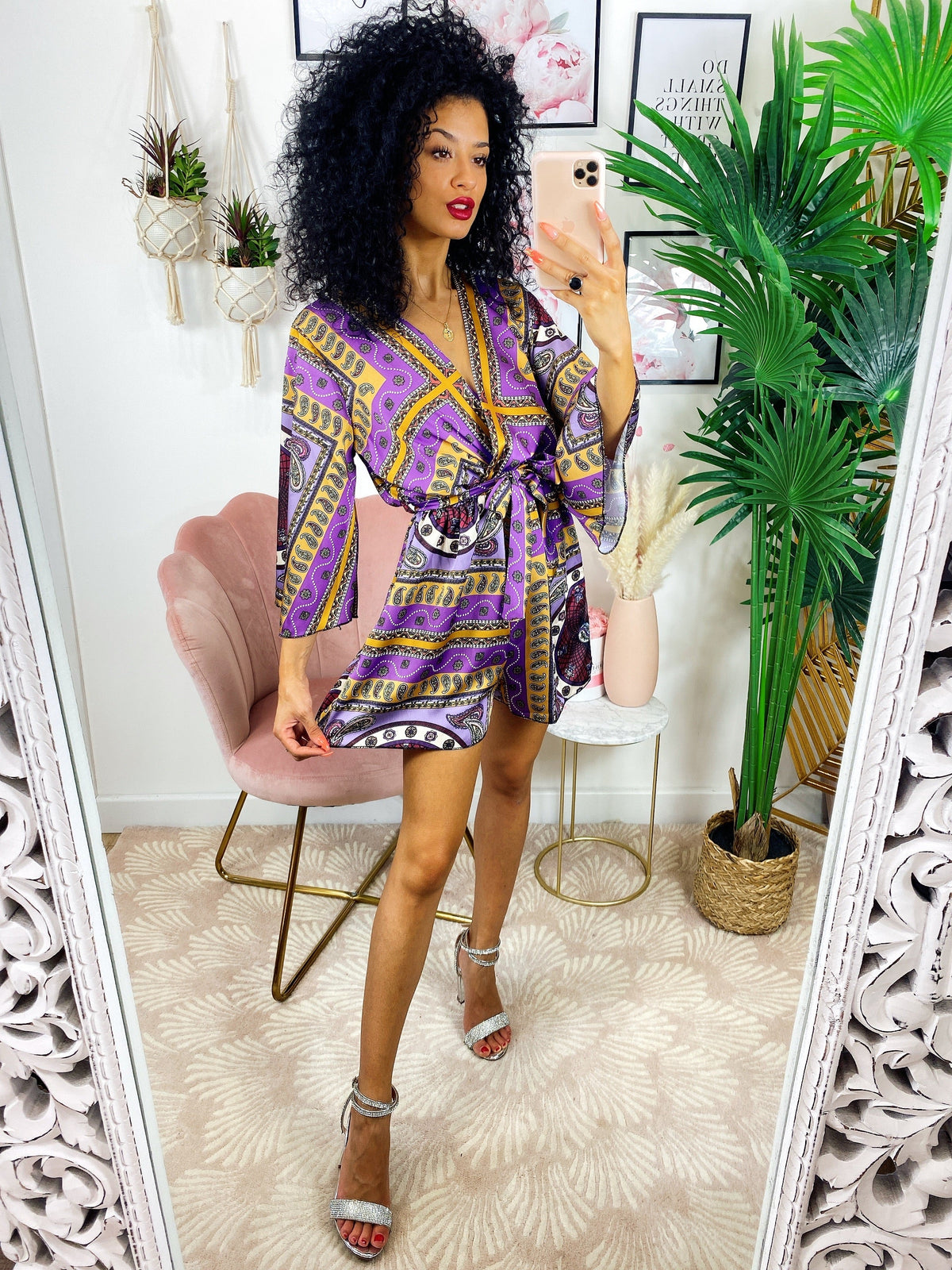 Tutina a kimono lilla