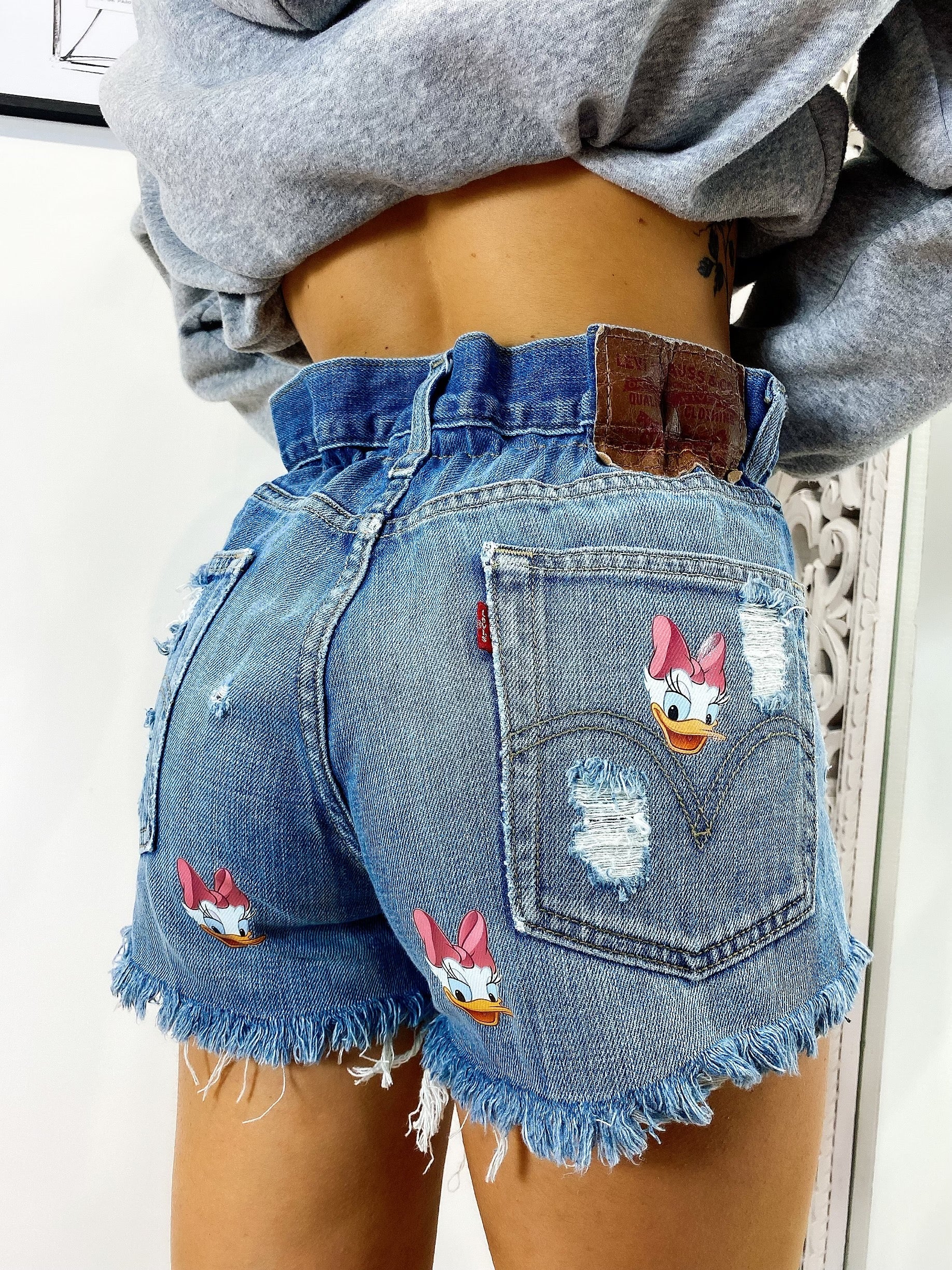 Short Levi’s Vintage con stampa Paperina bagno medio