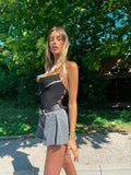Body aderente con incroci