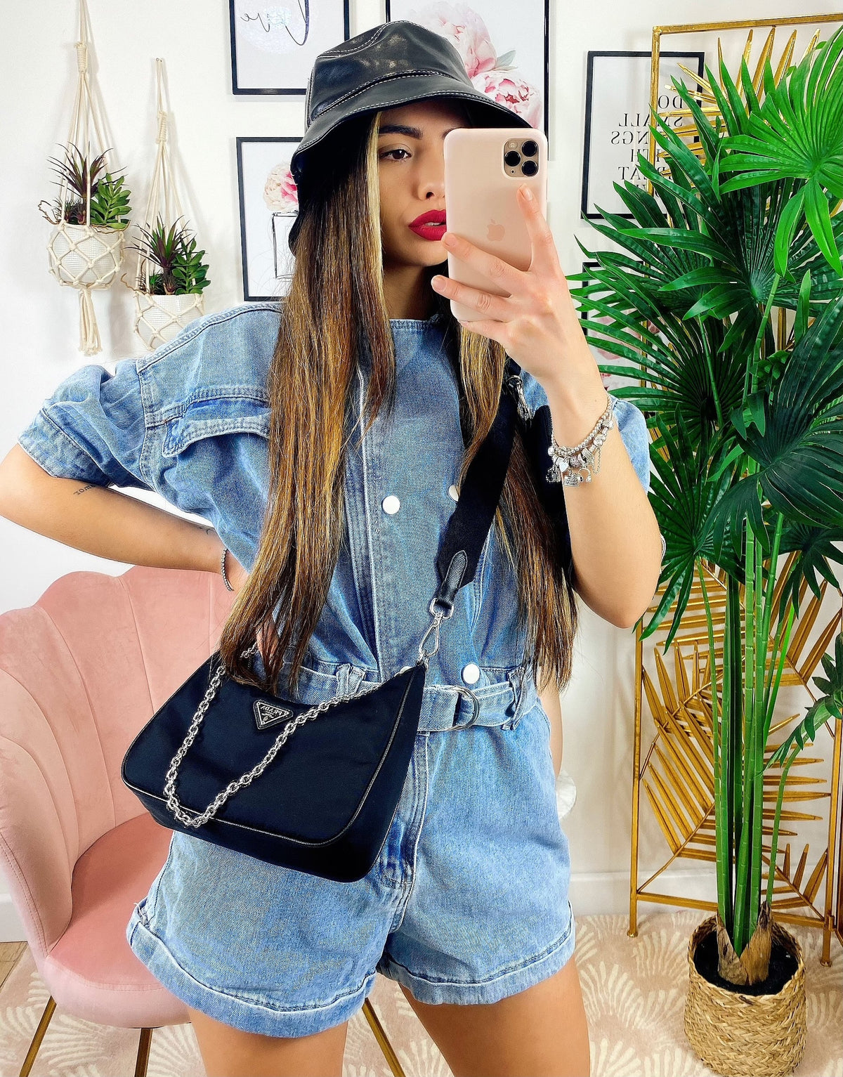Tutina in Jeans con cintura