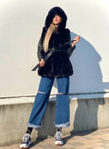 Jeans wide leg bagno medio