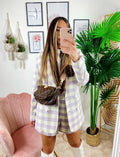 Completo giacca e short Lilla