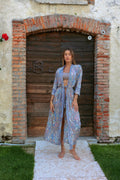 Kimono etnico dettagli oro