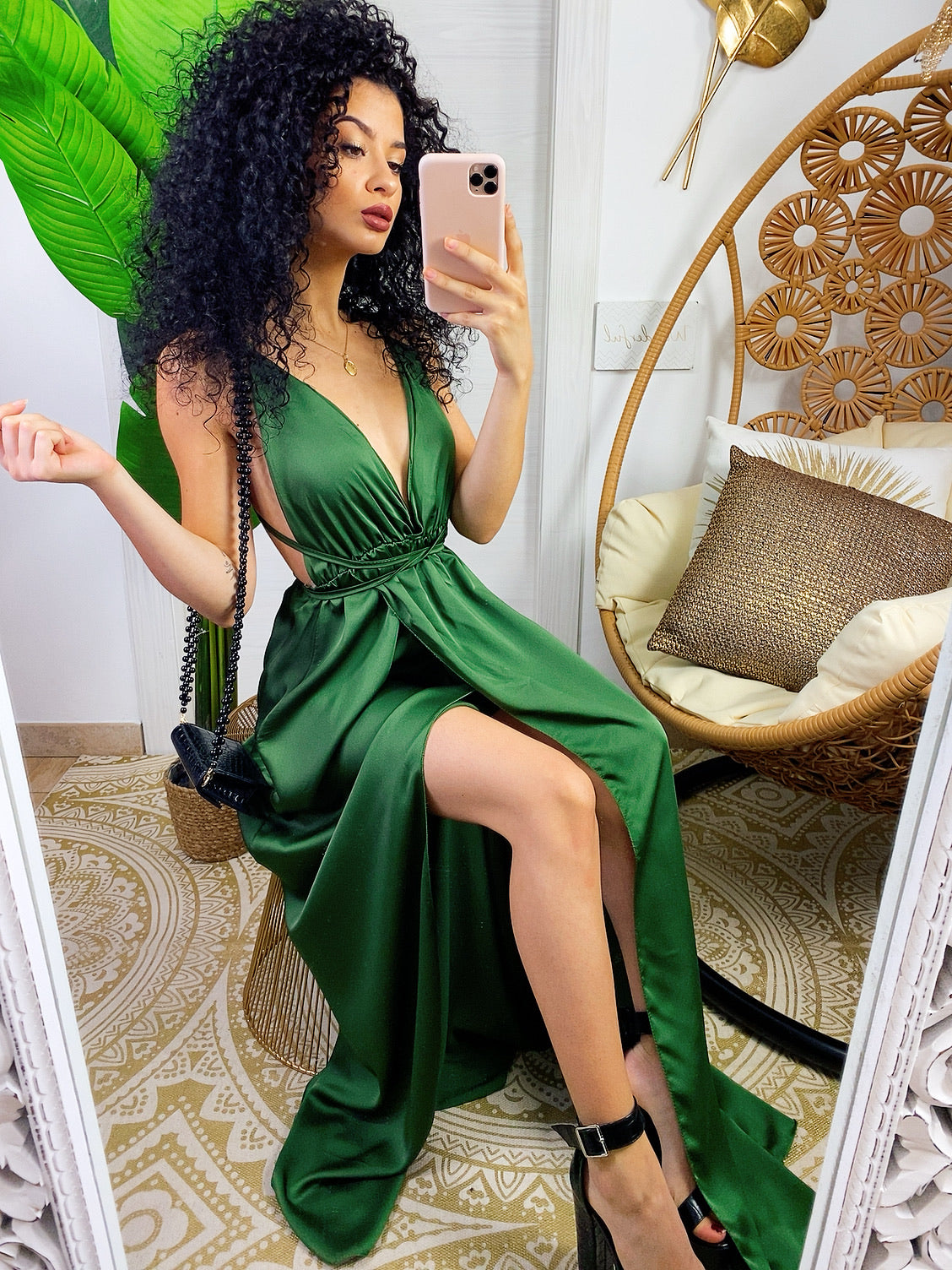 Dress Afrodite verde militare
