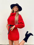 Maxi maglione rosso
