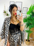 Completo due pezzi maculato base chiara