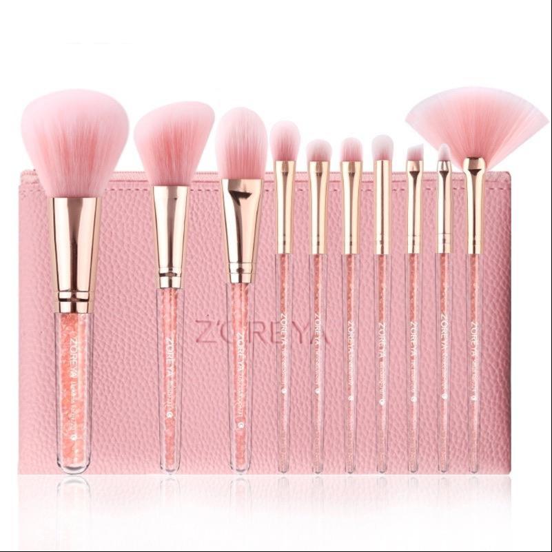 Set pennelli pink con custodia