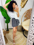 Short a pois con fiocco