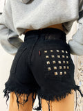 Short Levi’s Vintage nero con borchie
