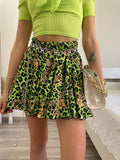Gonna a ruota animalier lime