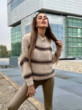 Maxi maglione con dettaglio lurex