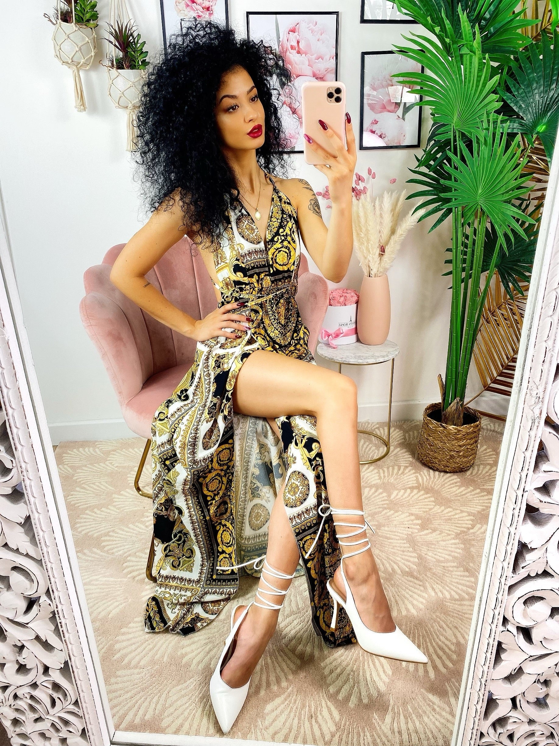 Dress Afrodite stampa etnica