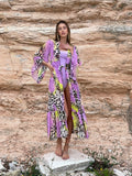 Kimono animalier lilla