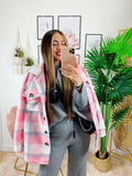 Giacca a quadri Rosa
