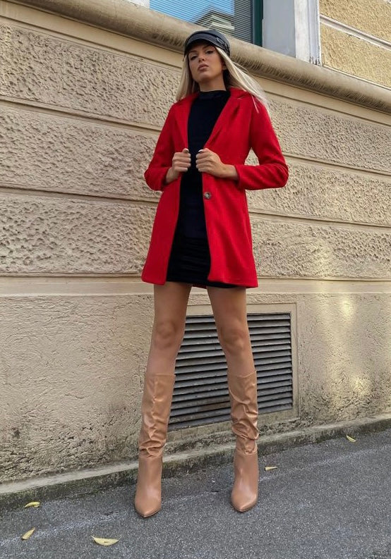 Cappotto autumn Rosso