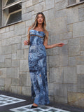 Abito jeans con spille
