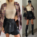 Cappotto check nude