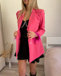 Giacca con piume Fuxia