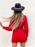 Maxi maglione rosso
