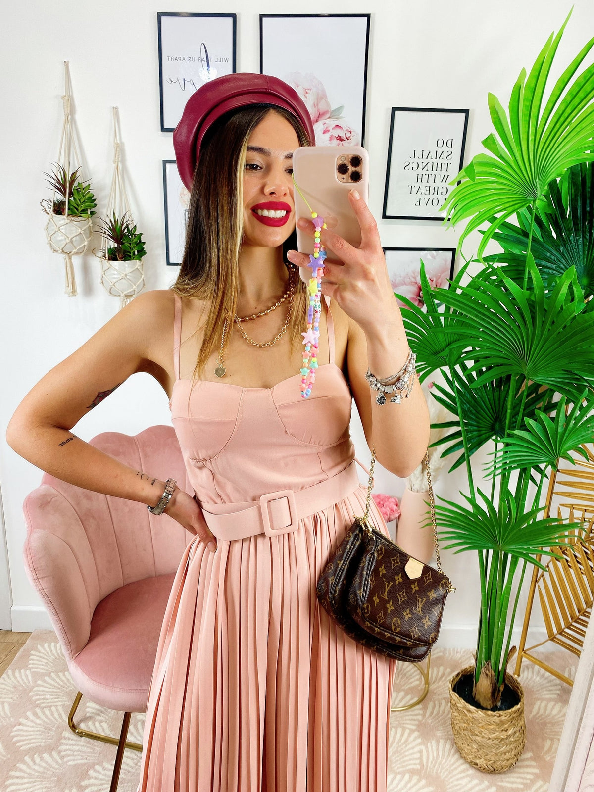 Tuta da evento con pantalone a pieghine