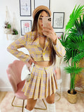 Completo Giacca Corta e Gonna Giallo
