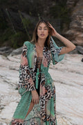 Kimono animalier verde