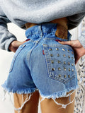 Short Levi’s Vintage bagno medio con borchie