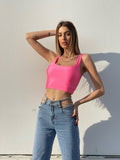 Top rosa fluo