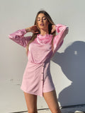 Tutina a portafoglio rosa