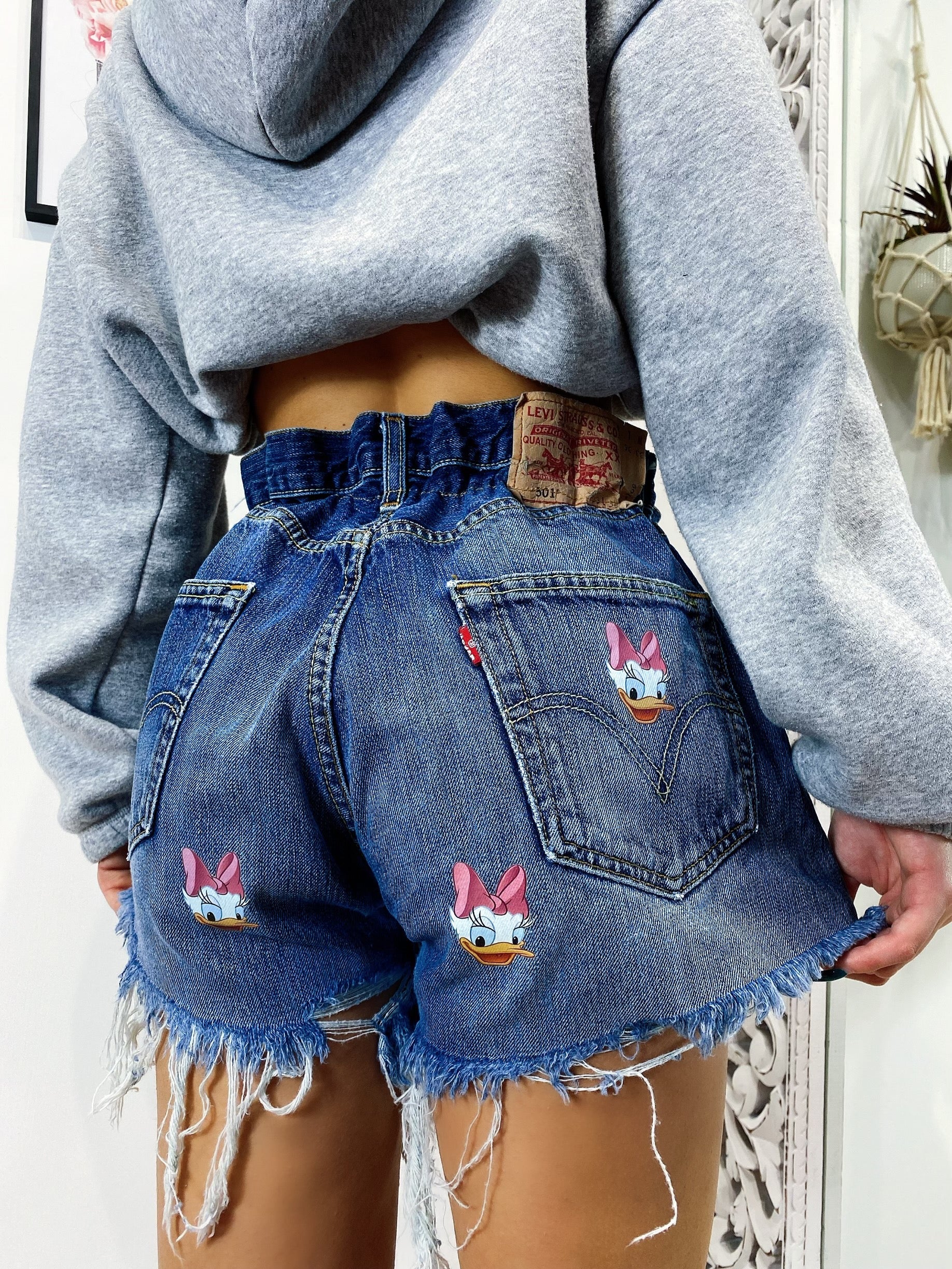 Short Levi’s Vintage con stampa Paperina bagno medio