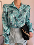 Camicia con stampa animalier